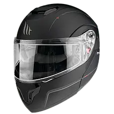 МОТОШОЛОМ МОДУЛЯР MT ATOM SV SOLID A1 КОЛІР ЧОРНИЙ МАТОВИЙ