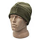 Комплект шапка + баф флісовий Caiman олива, фото 3