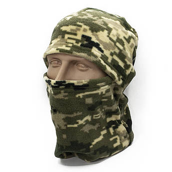 Балаклава флисовая Caiman пиксель ММ14 зимняя