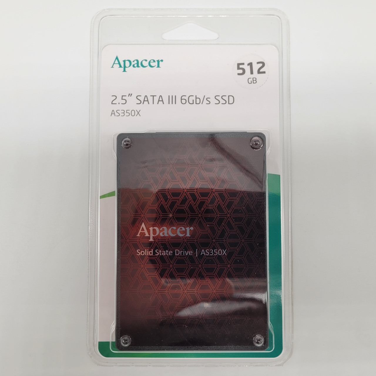 Накопичувач SSD Apacer AS350X 512GB 2.5" SATAIII 3D NAND (AP512GAS350XR-1)