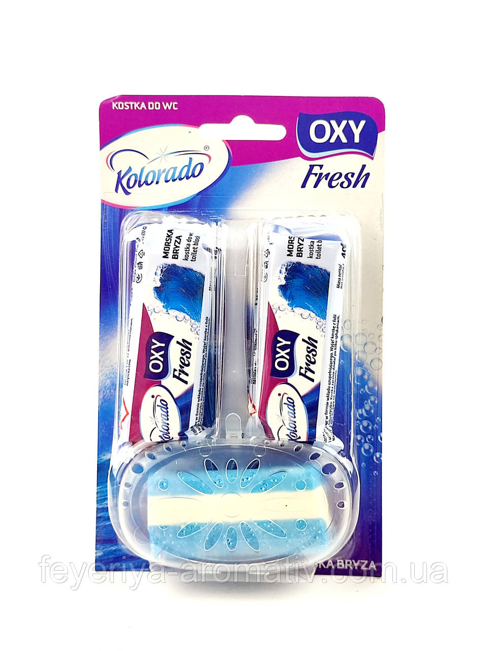 Блок для туалету морський Kolorado Oxy Fresh 3*40 г Польща