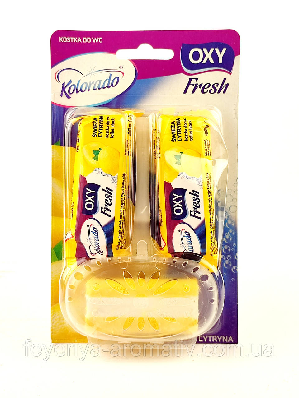 Блок для туалету цитрус Kolorado Oxy Fresh 3*40 Польща