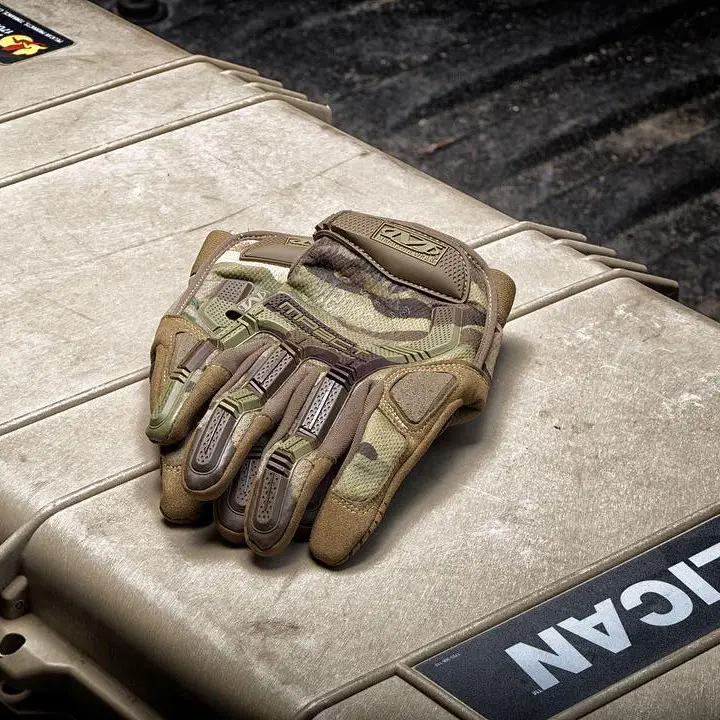 Тактические перчатки M-Pact Mechanix Wear Мультикам Койот, Демисезонные военные перчатки - фото 6 - id-p1996844304