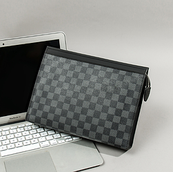 Великий чоловічий клатч-барсетка в карту з якісної екошкіри