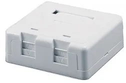 Розетка мережева з модулями Keystone 2xRJ45 Kingda, фото 1