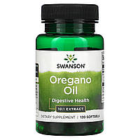 Масло орегано 150 мг Swanson Oregano Oil поддержка ЖКТ дыхательных и мочевыводящих путей 120 капсул