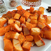 Кубики кальмара з перцем Преміум 100г, снеки та закуски до пива