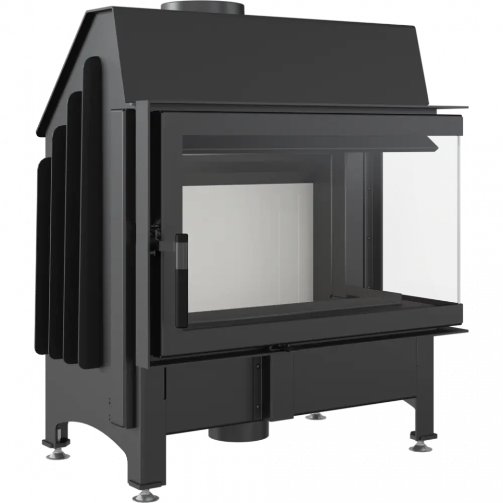 Камінна топка Kratki ZIBI 12 права BS (11,0 кВт) - фото 1 - id-p736654280