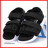 Босоножки женские Adidas Adilette Sandals black / сандалии Адидас Аделайт черные