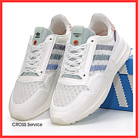 Кроссовки женские и мужские Adidas ZX 500 white / Адидас зх 500 белые