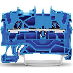 Клема 2-провідна прохідна Wago на DIN-рейку 2,5 (4) мм2 2002-1204