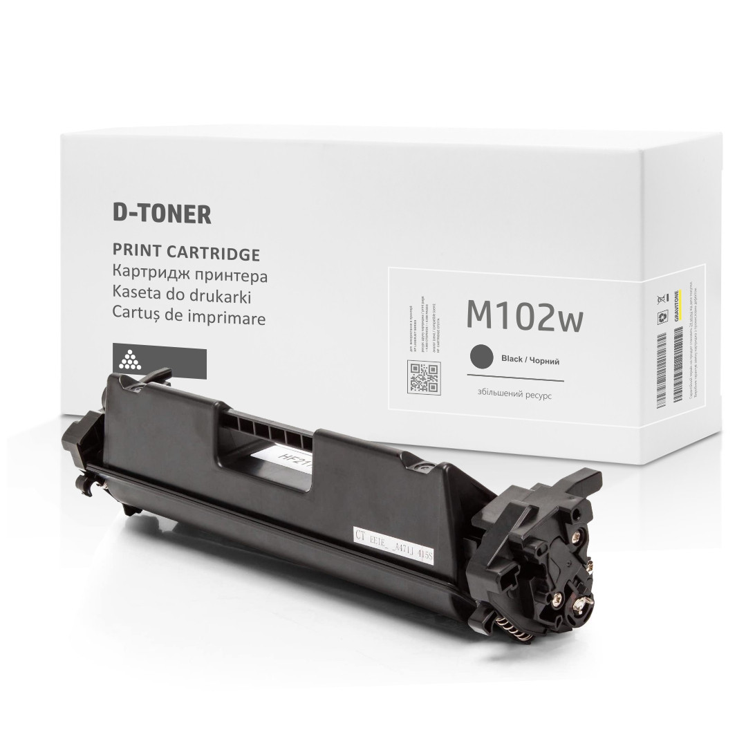 Сумісний тонер-картридж HP LaserJet Pro M102w (G3Q35A) підвищений ресурс, 3.500 стор, аналог Gravitone