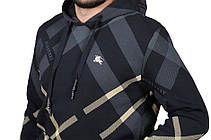 Худі чоловіче Burberry 24-24K-8620 темно-синє, фото 6
