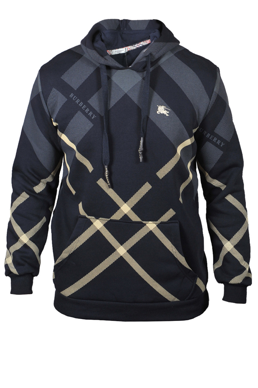 Худі чоловіче Burberry 24-24K-8620 темно-синє