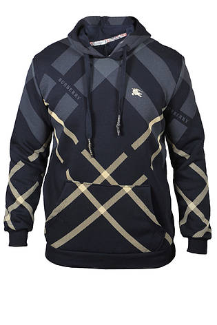 Худі чоловіче Burberry 24-24K-8620 темно-синє, фото 1