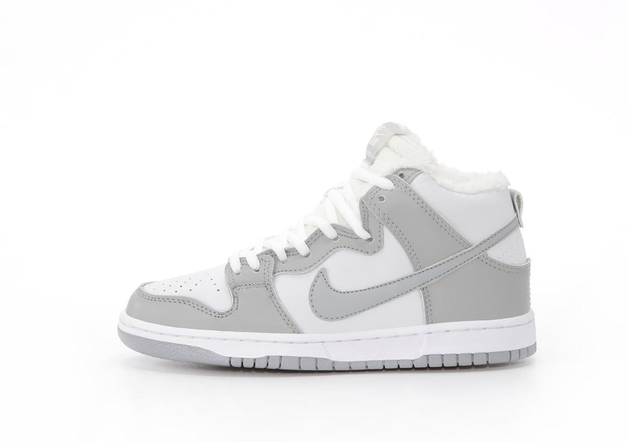 Кроссовки NIke SB Dunk High Winter White Grey / Найк СБ Данк Винтер ...