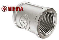 Латунная Муфта никель 1" ВВ Miraya (Япония)