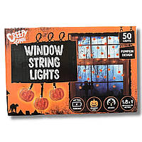 Гирлянда Creepy Town Halloween Window String Lights Pumpkin 50s 180cm