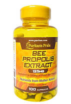 Екстракт прополісу Puritan's Pride Bee Propolis Extract 125 mg 100 капс, фото 4