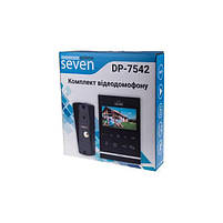 Комплект відеодомофона SEVEN DP - 7542 black, фото 6