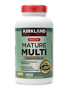 Kirkland Signature Mature Multi Adult 50+ - Мультивітаміни для дорослих (400табл.)