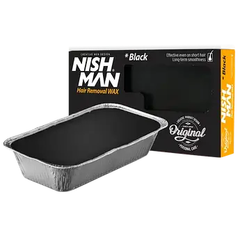 Віск для депіляції у лотку Nishman Professional Black 500г