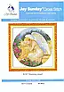 Набір для вишивання за нанесеною на канву схемою "Sleeping angel". AIDA 14CT printed, 48*48 см, фото 3