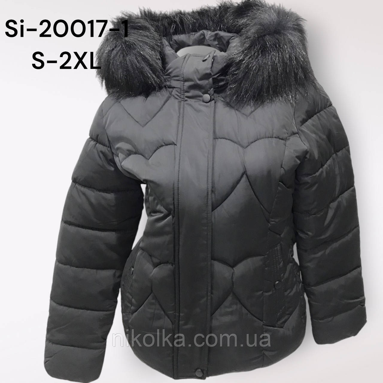 Куртка утепленная жіноча оптом, S-2XL рр., арт. Si-20017-1