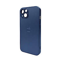 Чохол для смартфона AG Glass Matt Frame Color Logo for Apple iPhone 12 Navy Blue