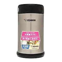 Японский пищевой термос для еды, термоконтейнер 0,75 л Zojirushi SW-FCE75XA стальной с широким горлом
