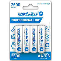 4 * Акумулятор AA/R6 1.2V Ni-MH "everActive 2600 mАh" готові до використання та попередньо заряджені – 4 шт. (blister)