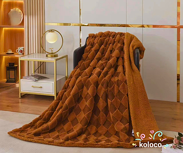 Покривало Koloco Velvet Blanket з сумочкою.