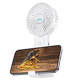 Вентилятор HOCO F15 handheld folding fan White, фото 5