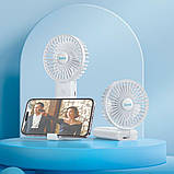 Вентилятор HOCO F15 handheld folding fan White, фото 8