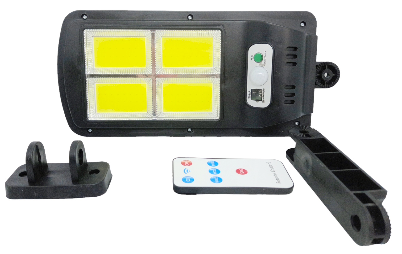 Ліхтар-світильник прожектор вуличний автономний на сонячній батареї з дистанційним пультом