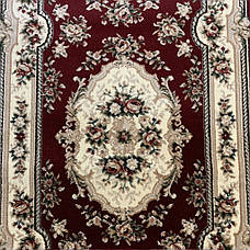 Килимова доріжка ширина 0,80м червона з квітами LOTOS 575/210, фото 2