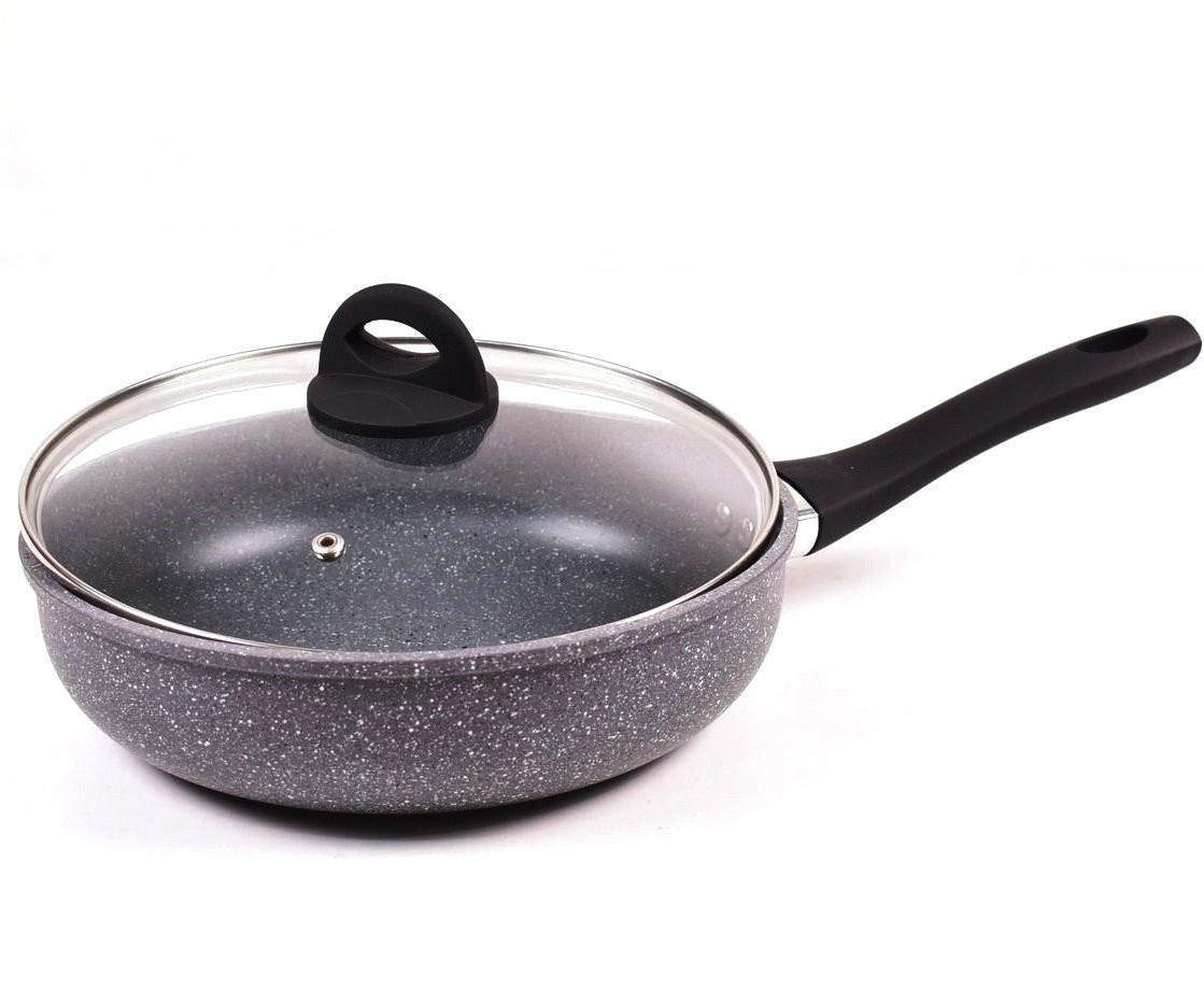 Сковорода з кришкою Benson BN-492 з антипригарним покриттям 26 x 48 см, фото 1