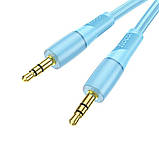 Аудiокабель HOCO UPA25 Transparent Discovery Edition AUX audio cable Blue, фото 2