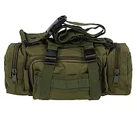 Тактична сумка через плече 5 л олива, рюкзак тактичний однолямовий oliva арт