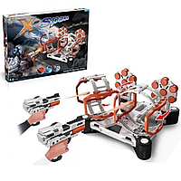 Тир для детей Space Wars с 2 бластерами, игрушечный набор детский тир из мишени и пистолета