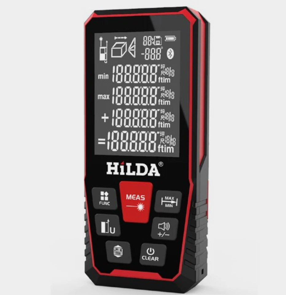 Мультифункціональний Лазерний Далекомір Hilda Діапазон 100 метрів, фото 1