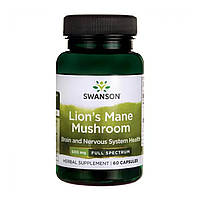 Ежовик гребенчатый (Lion's Mane Mushroom) 500 мг 60 капсул SWV-11096
