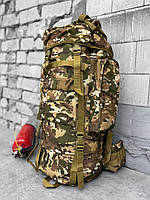 Тактический большой рюкзак 100л мультикам, армейский большой рюкзак 110л военный рюкзак большой
