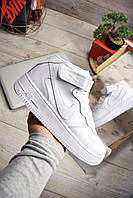 Мужские зимние кроссовки Air Force Mid White WNTR