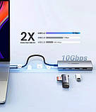 Хаб UGREEN CM480 USB-C to 2× USB 3.2+2×USB-C Adapter 10G (UGR-30758), фото 2