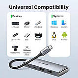 Хаб UGREEN CM480 USB-C to 2× USB 3.2+2×USB-C Adapter 10G (UGR-30758), фото 6