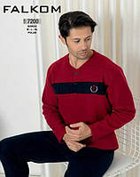 Комплект мужской флисовый, зимний (футболка, длинный рукав +штаны), Falkom (размер L)