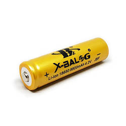 Акумулятор 18650 Li-Ion X-Balog  8800 mAh  4.2 V, реальна місткість ~ 170 mAh