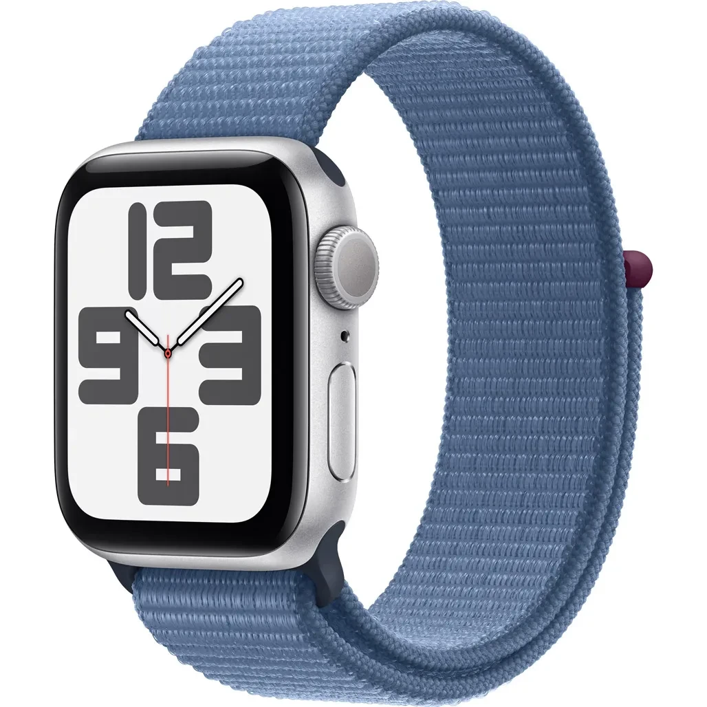 Смарт-годинник Apple Watch SE 2 GPS 40mm Silver Aluminium Case with Winter Blue Sport Loop (MRE33), фото 1
