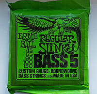 Струни для 5-ти струнної Бас-Гітари Ernie Ball 2836 Regular Slinky Nickel Wound 5-String Bass 45/130